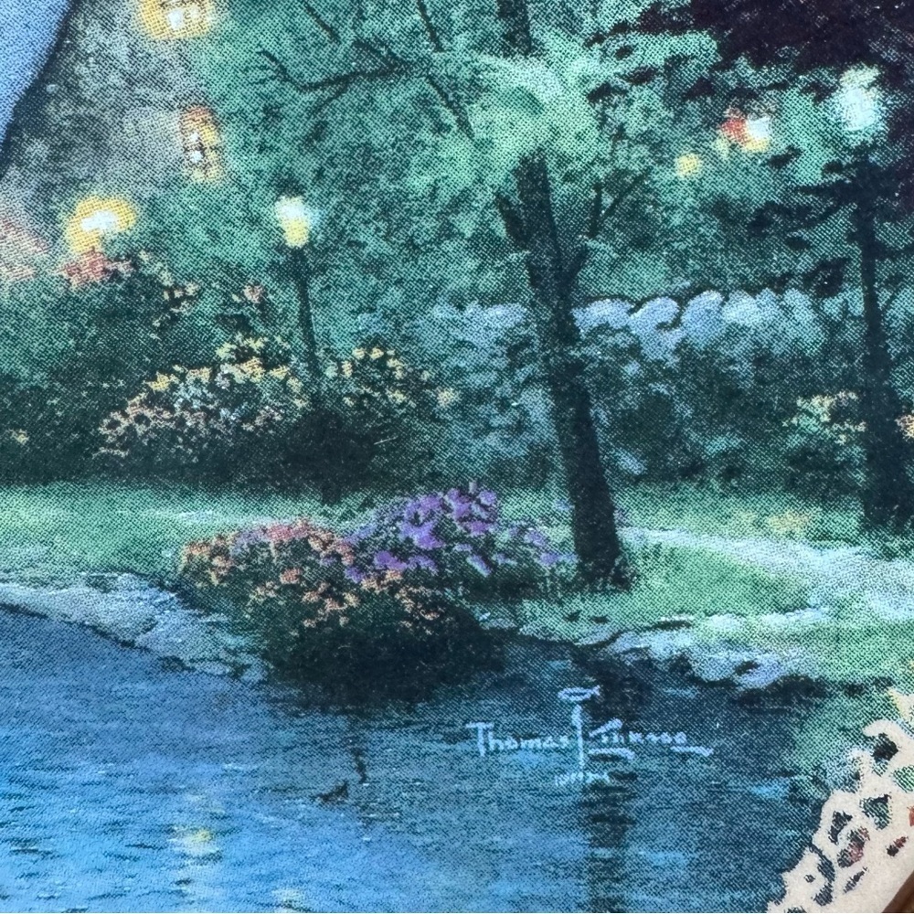 Thomas Kinkade Lamplight Brooke Collector Plate – Lamplight Village #1 - Picture 3 of 8
